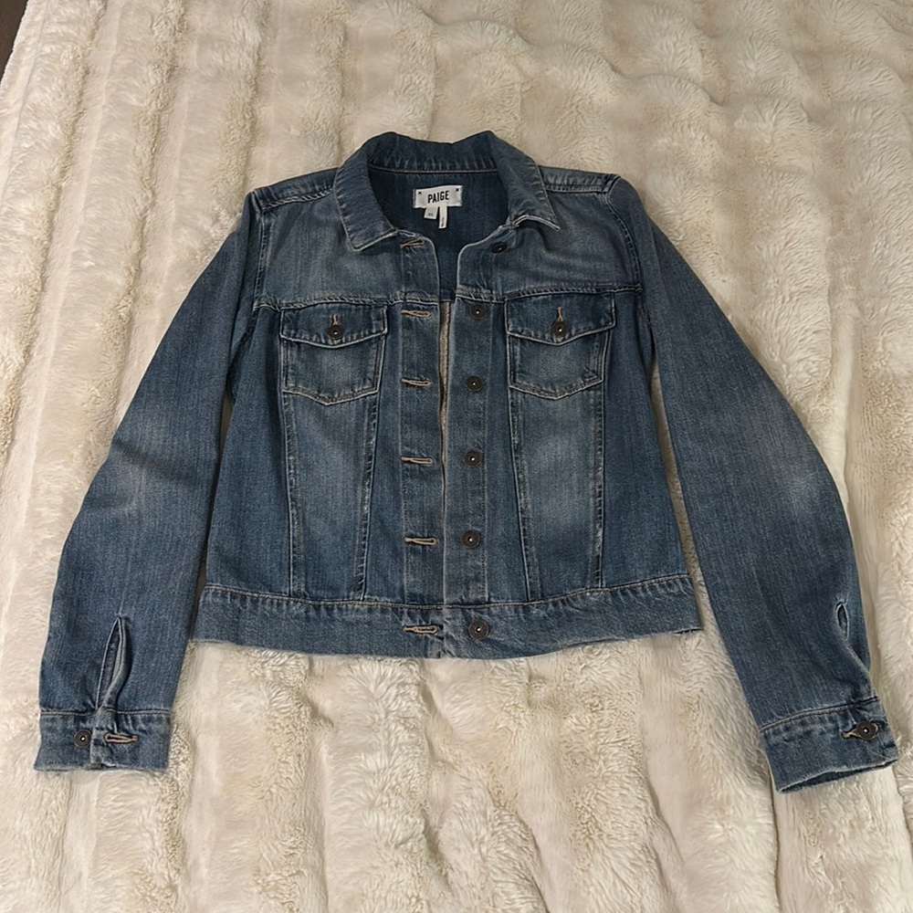 Paige Denim Aveline Jean Jacket, Alamar Distressed, XS